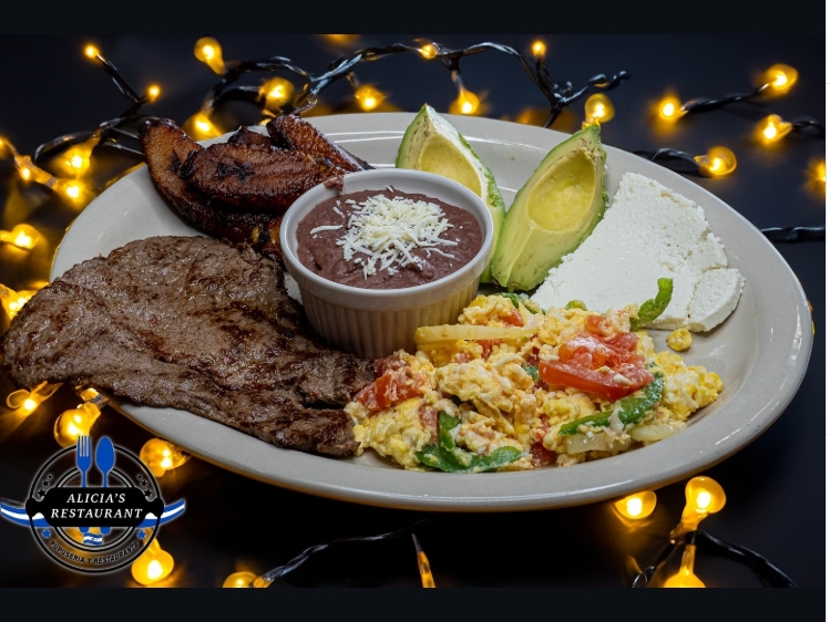 Traditional Salvadoran breakfast plate