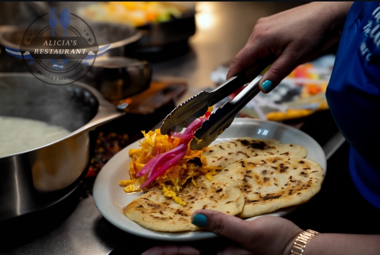 Hand-made pupusas